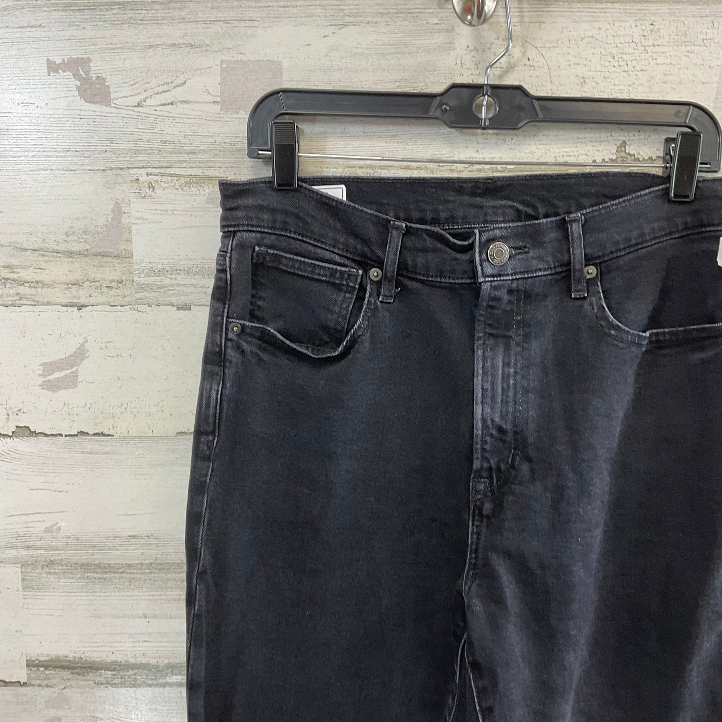 Jeans Flared By Gap In Black Denim, Size: 12