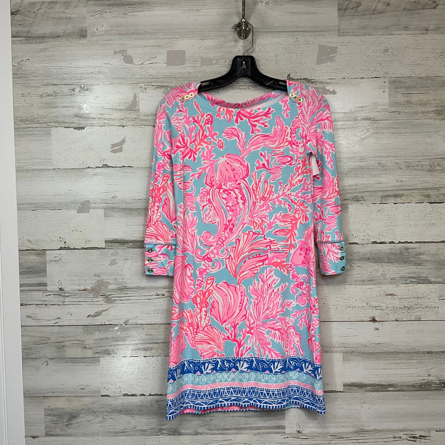 Dress Casual Short By Lilly Pulitzer In Blue & Pink, Size: Xxs