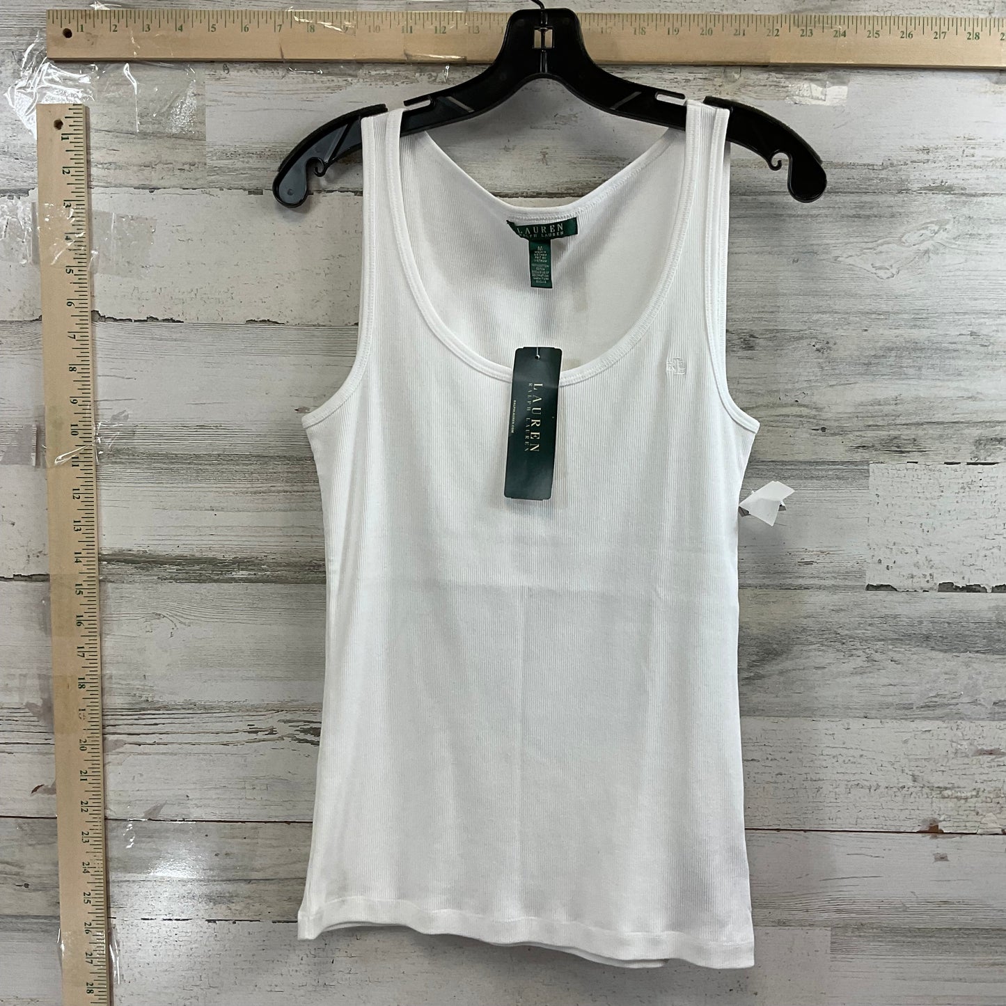 Tank Top By Lauren By Ralph Lauren In White, Size: M