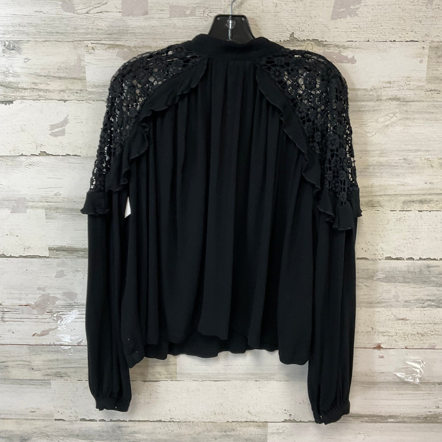 Top Long Sleeve By Free People In Black, Size: M