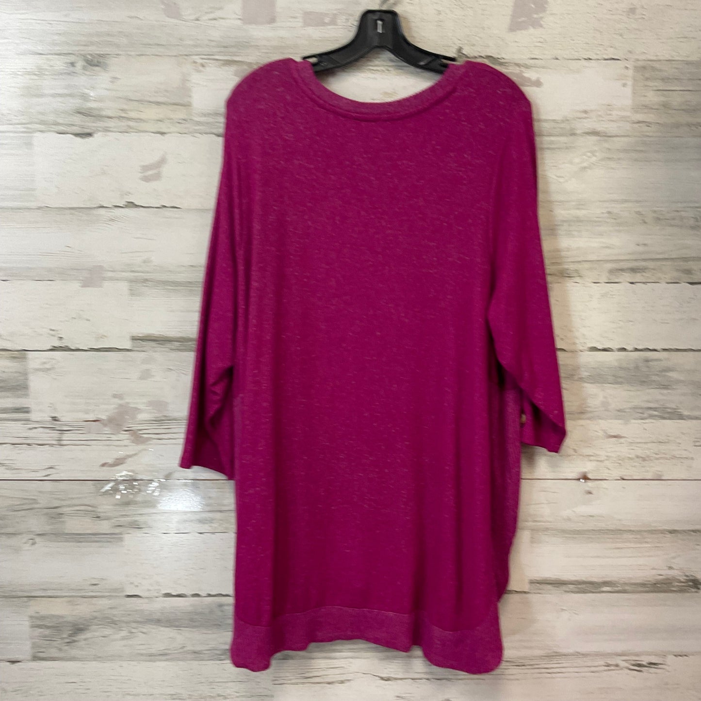 Top 3/4 Sleeve By COLOR TREE In Pink, Size: 2x