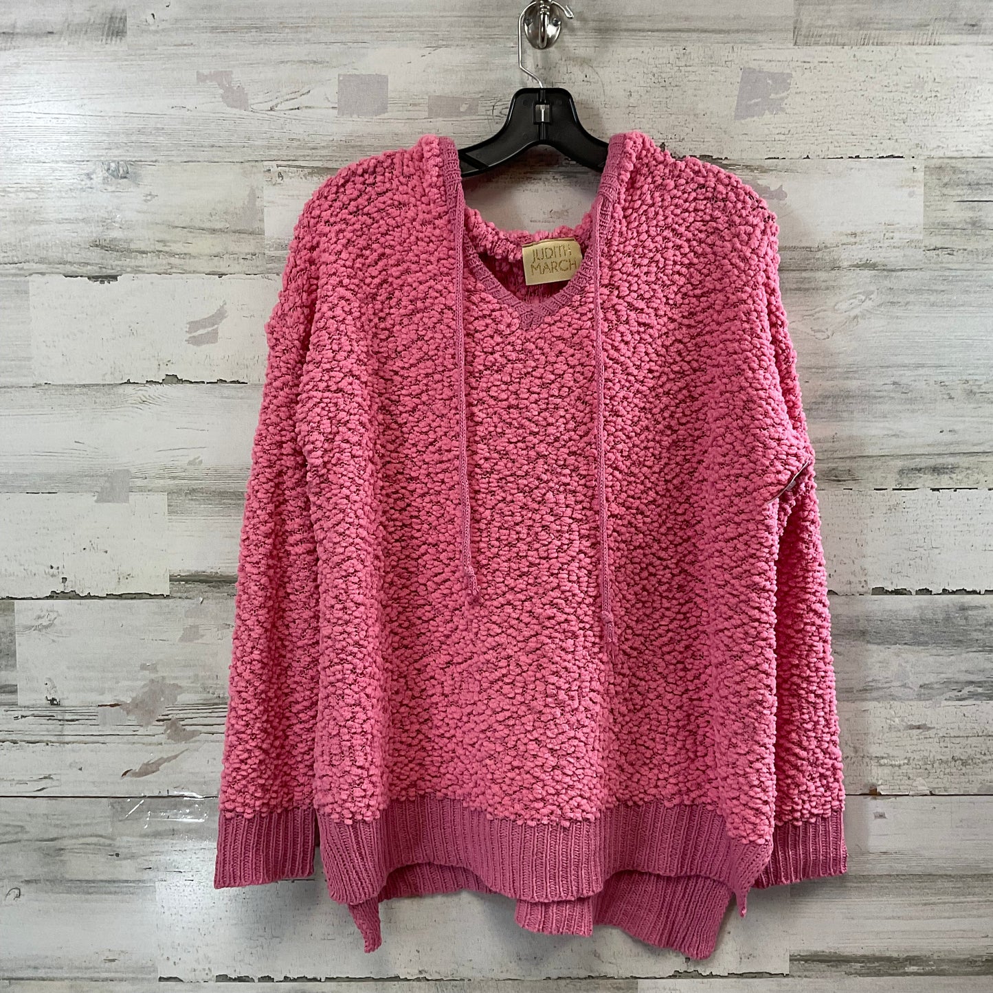 Sweatshirt Hoodie By Judith March In Pink, Size: M