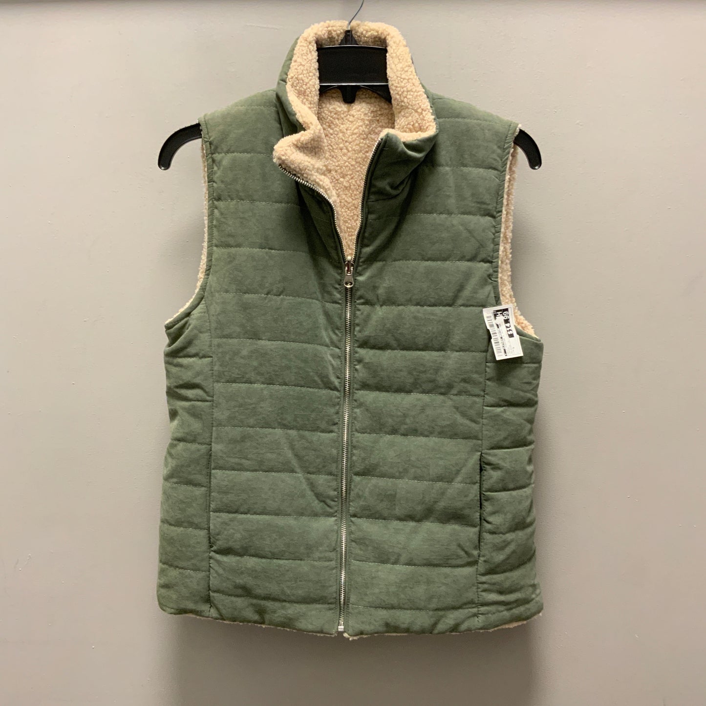 Vest Puffer & Quilted By Clothes Mentor In Green, Size: S