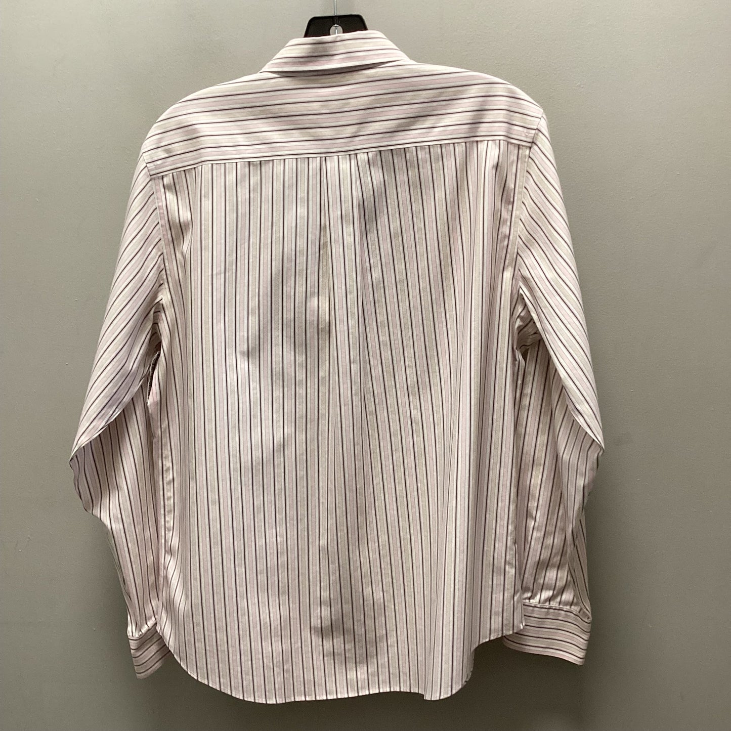 Blouse Long Sleeve By Brooks Brothers In Pink, Size: L