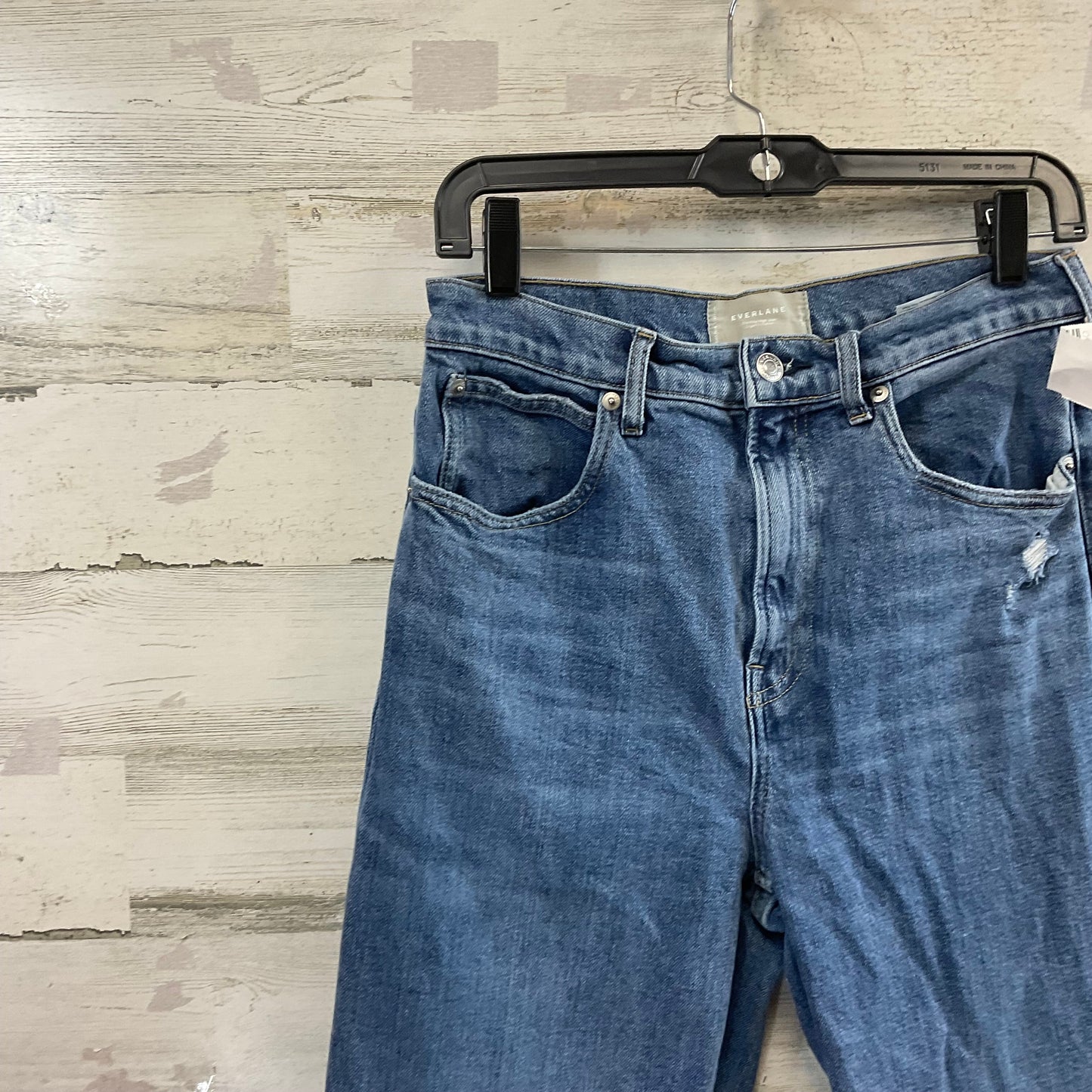 Jeans Straight By Everlane In Blue Denim, Size: 6