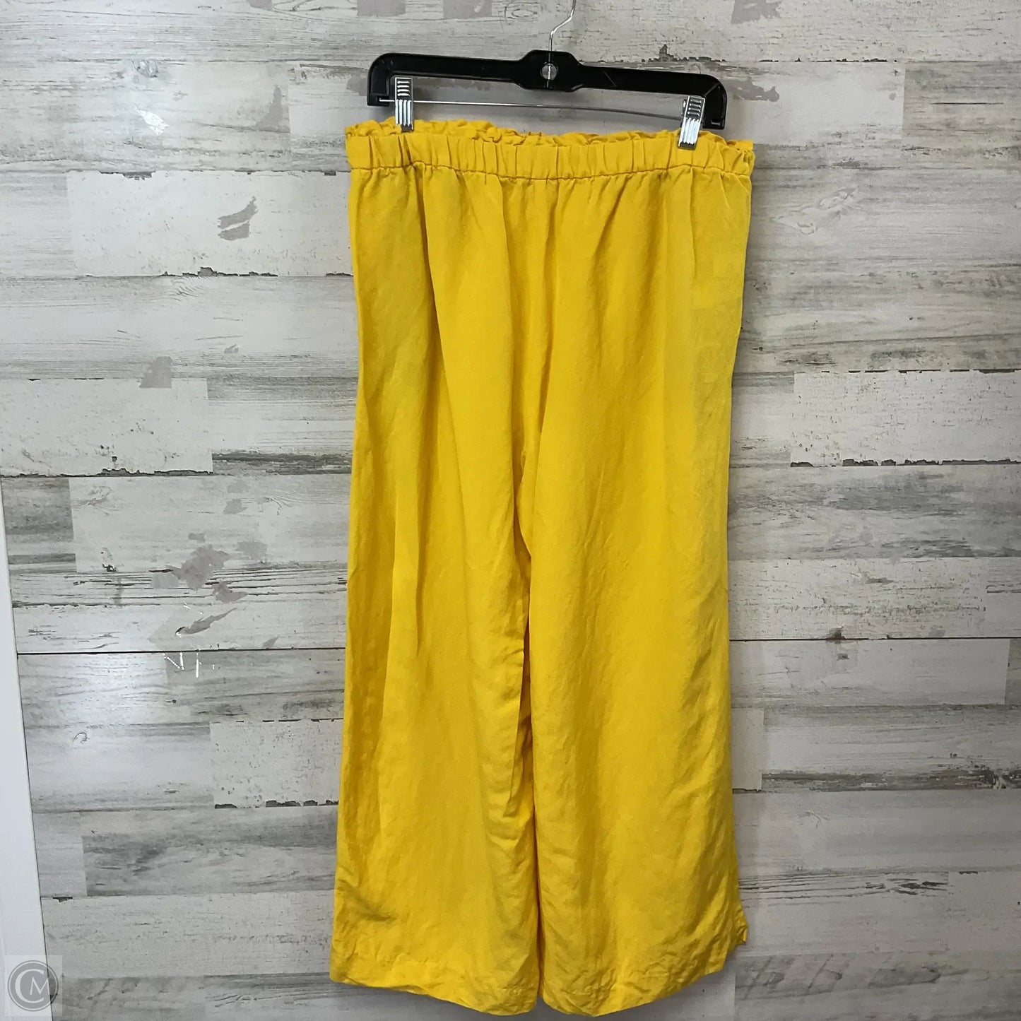 Pants Wide Leg By Ann Taylor In Yellow, Size: Petite L