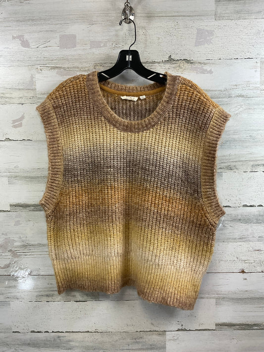 Vest Sweater By Rd Style In Tan, Size: L