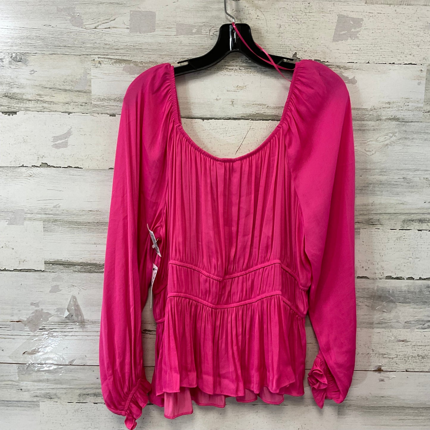 Top Long Sleeve By Nine West Apparel In Pink, Size: Xxl