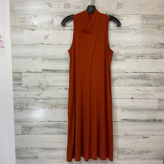 Dress Casual Midi By Garnet Hill In Orange, Size: S