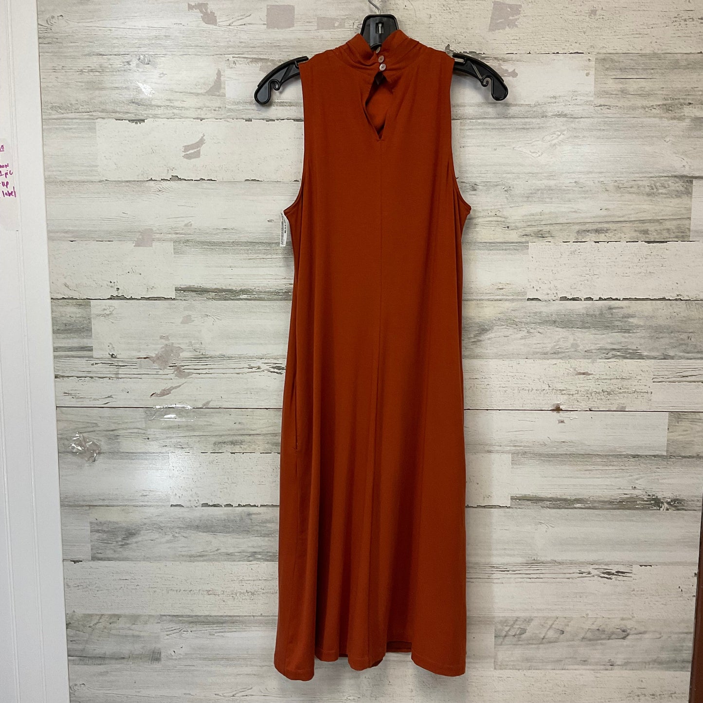 Dress Casual Midi By Garnet Hill In Orange, Size: S