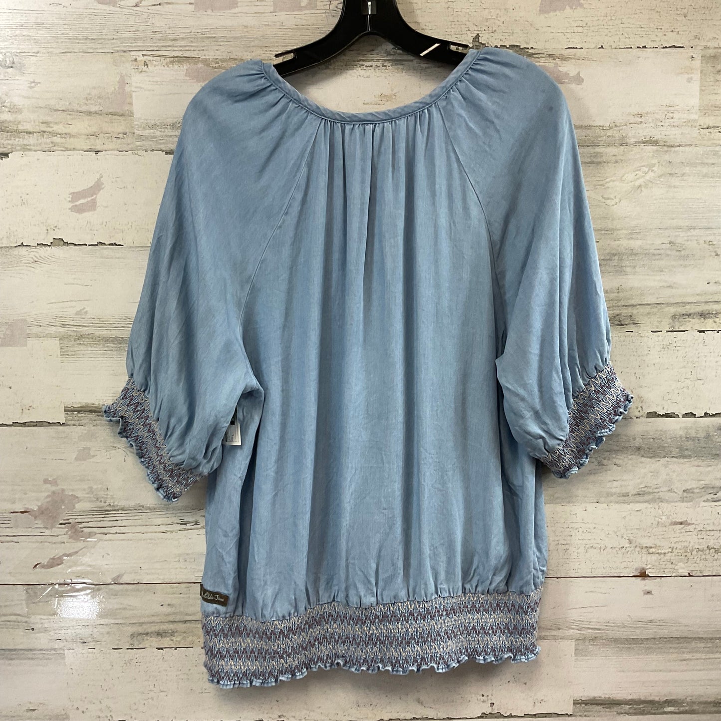 Top Short Sleeve By Matilda Jane In Blue, Size: L