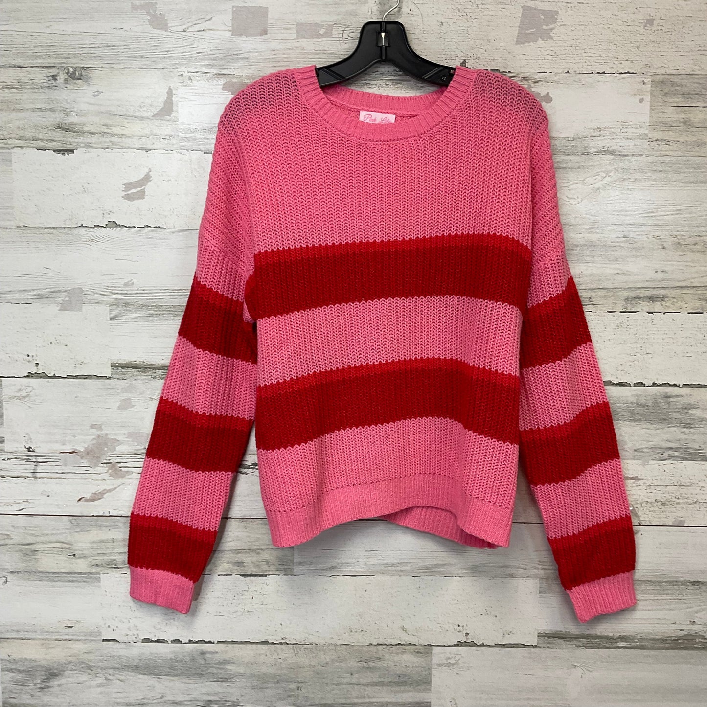 Sweater By Pink Lily In Pink, Size: S