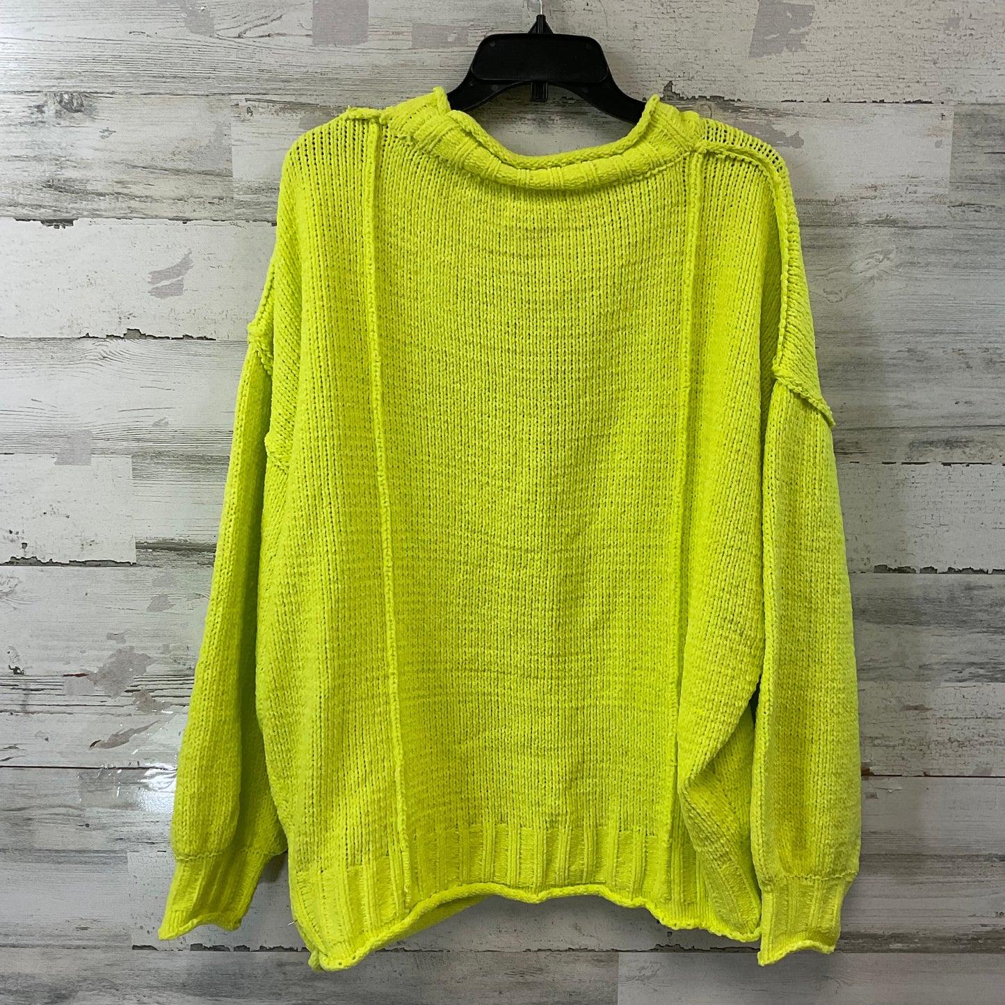 Sweater Cardigan By Jodifl In Chartreuse, Size: L