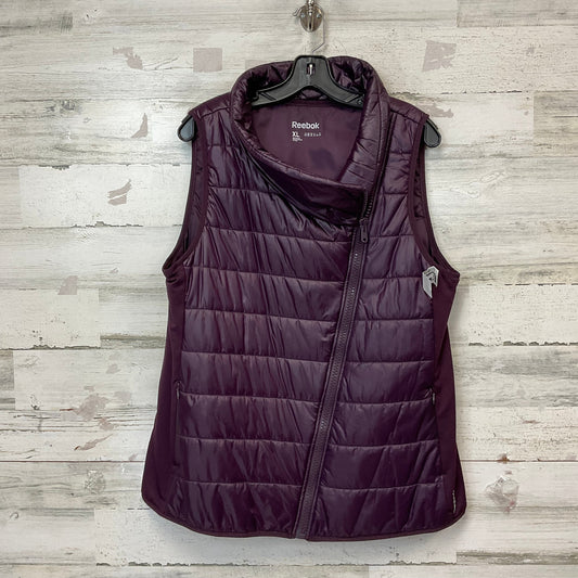 Vest Puffer & Quilted By Reebok In Purple, Size: Xl