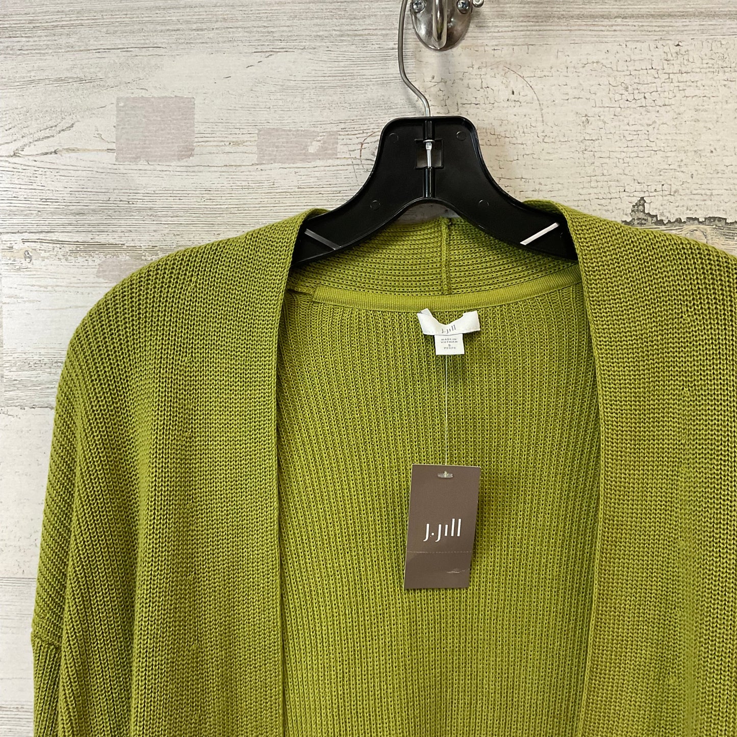 Sweater Cardigan By J. Jill In Green, Size: Sp