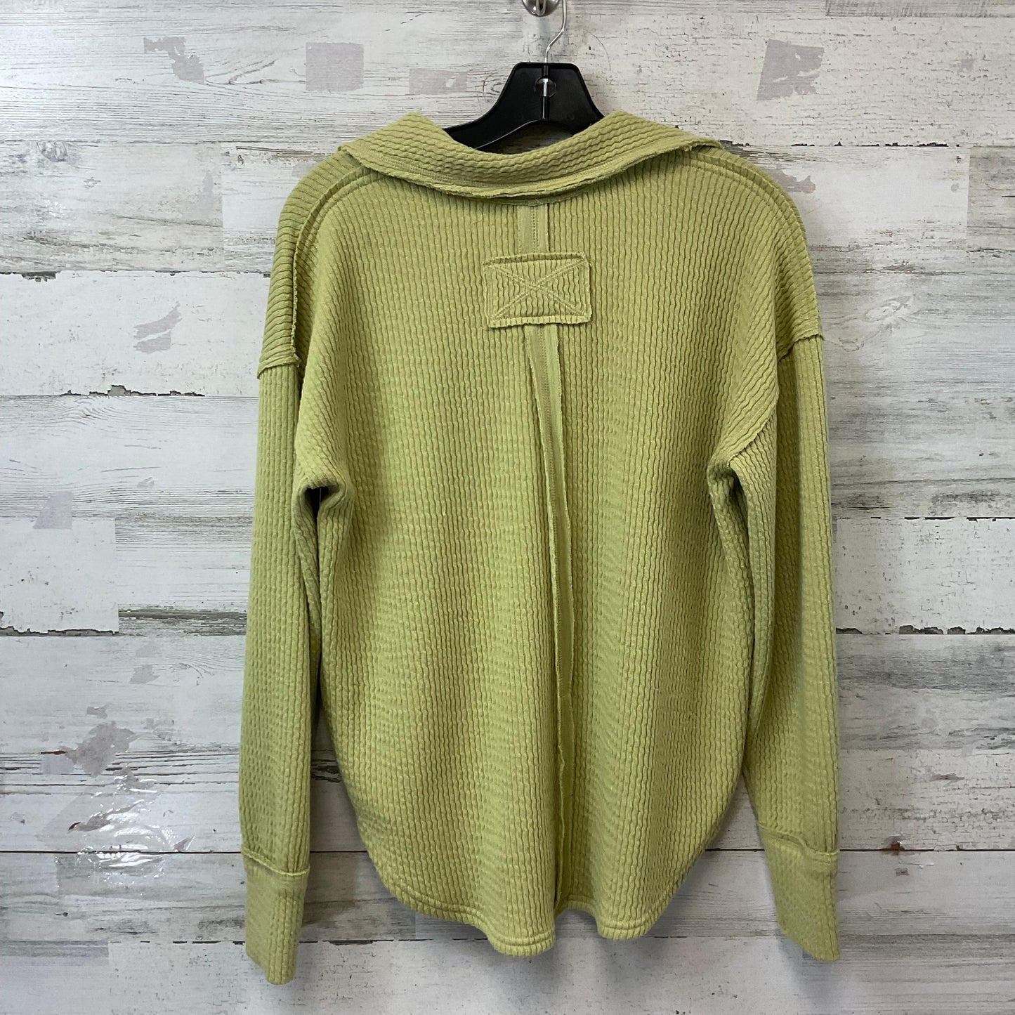 Top Long Sleeve By Blu Pepper In Green, Size: S