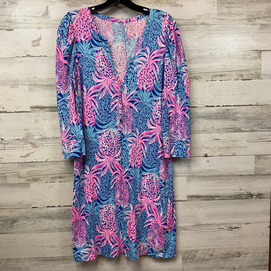 Dress Casual Short By Lilly Pulitzer In Blue & Pink, Size: L