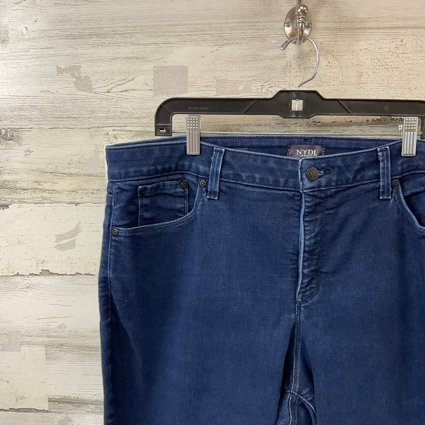 Jeans Straight By Not Your Daughters Jeans In Blue Denim, Size: 18