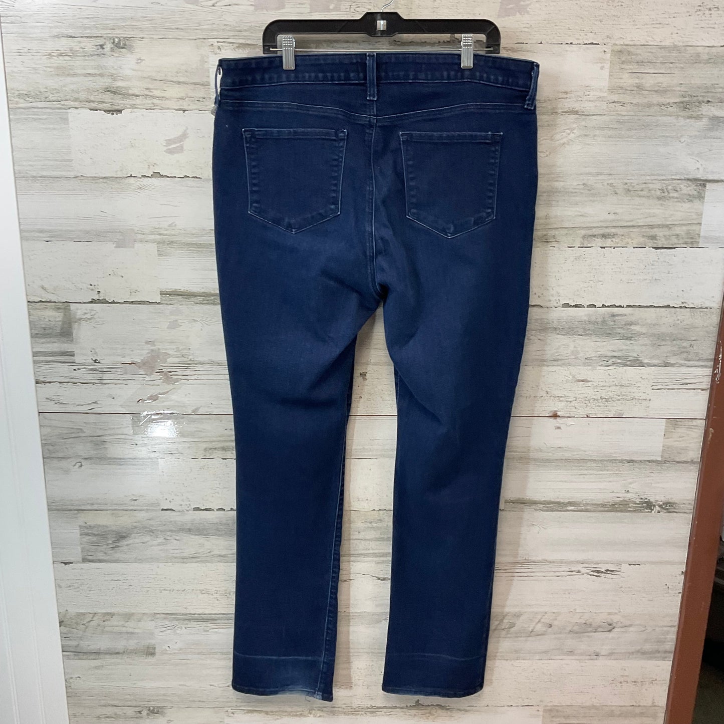 Jeans Straight By Not Your Daughters Jeans In Blue Denim, Size: 18