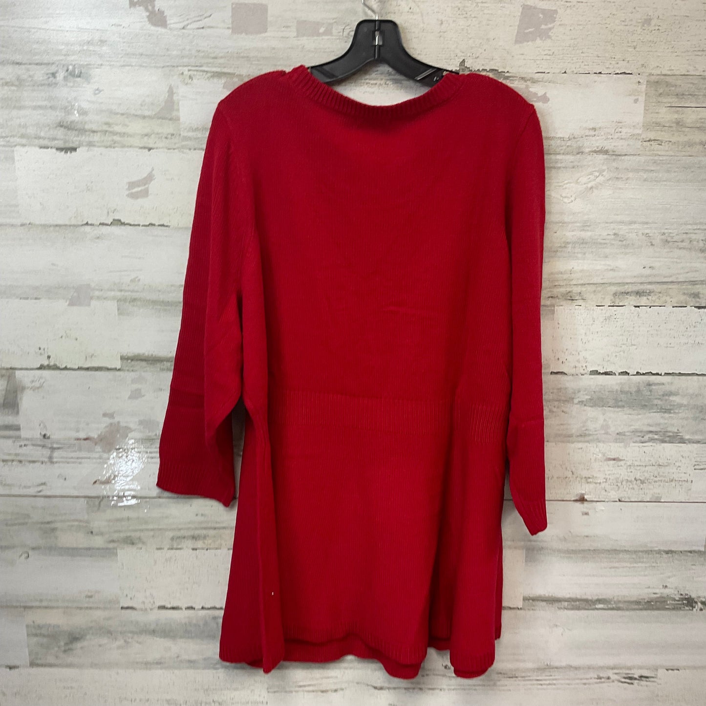 Sweater By Lane Bryant In Red, Size: 3x