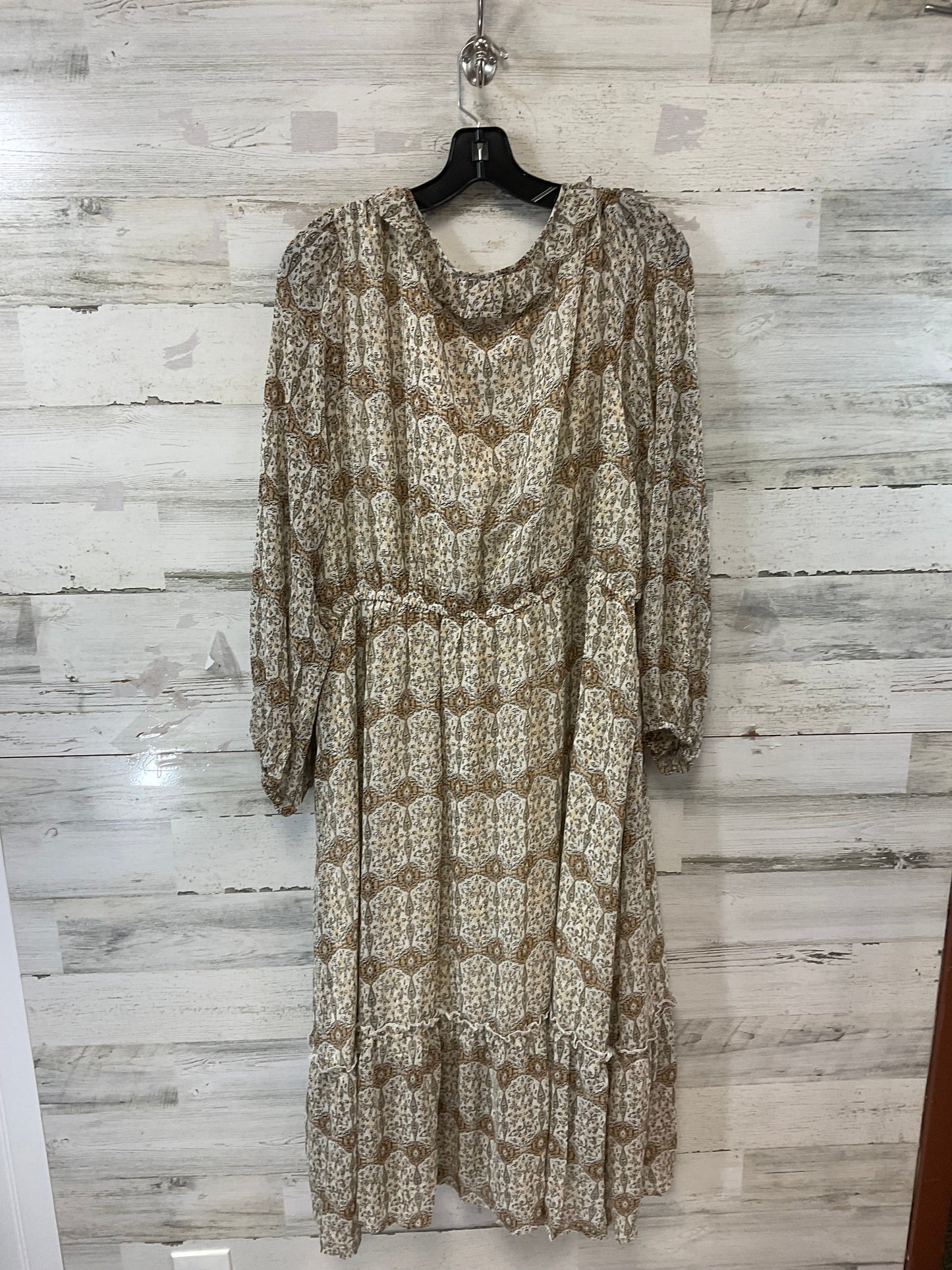 Dress Casual Midi By Hayden La In Tan, Size: 1x