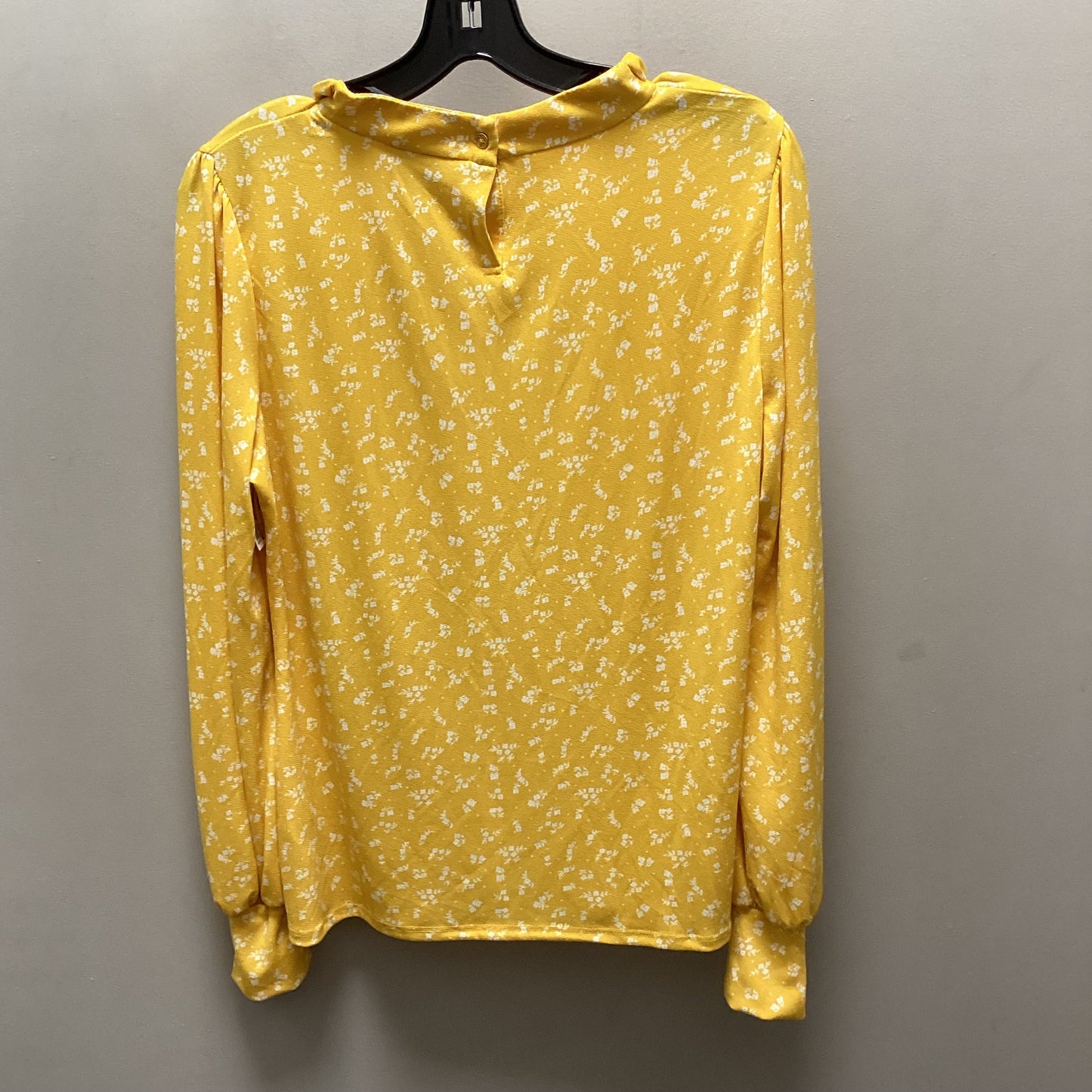 Top Long Sleeve By Adrianna Papell In Yellow, Size: S