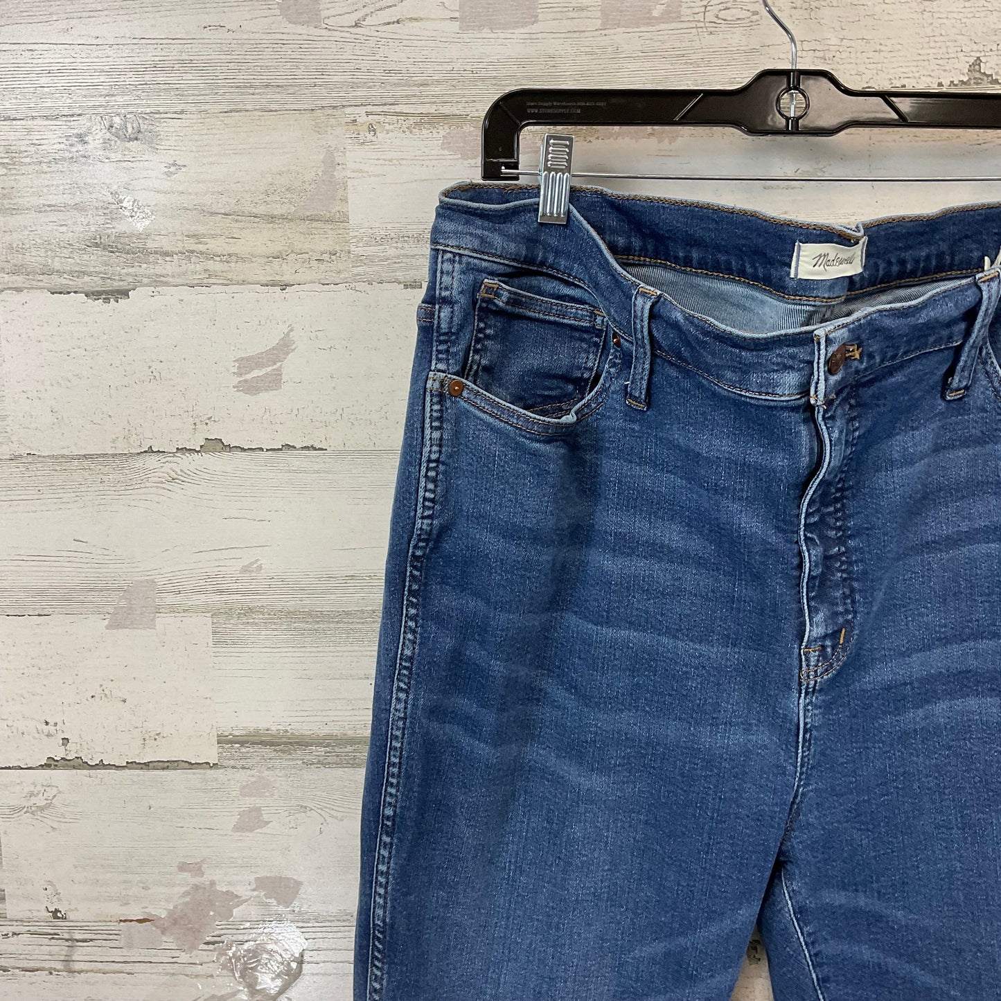 Jeans Skinny By Madewell In Blue Denim, Size: 18