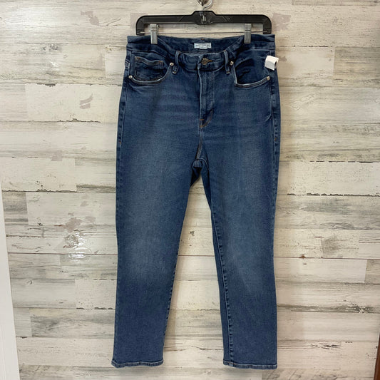 Jeans Straight By Good American In Blue Denim, Size: 14