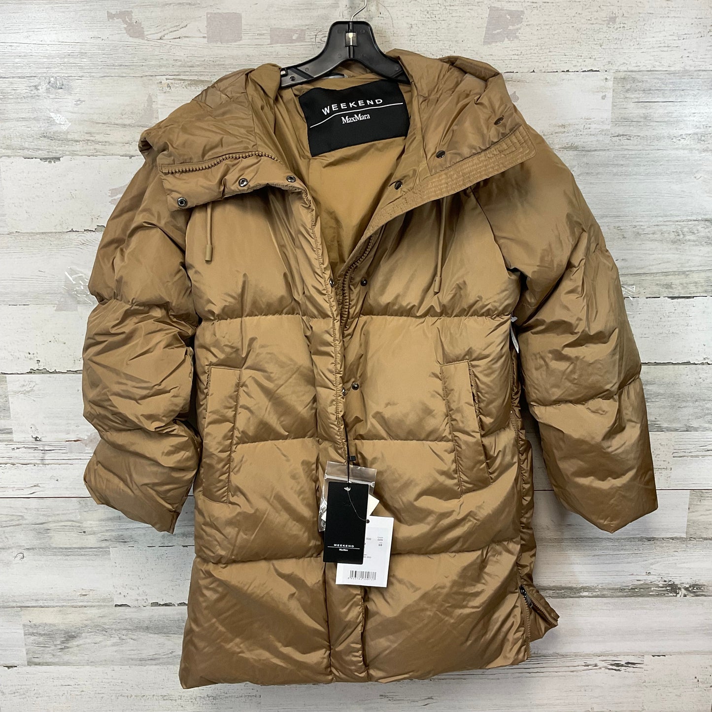 Coat Puffer & Quilted By Max Mara In Tan, Size: M