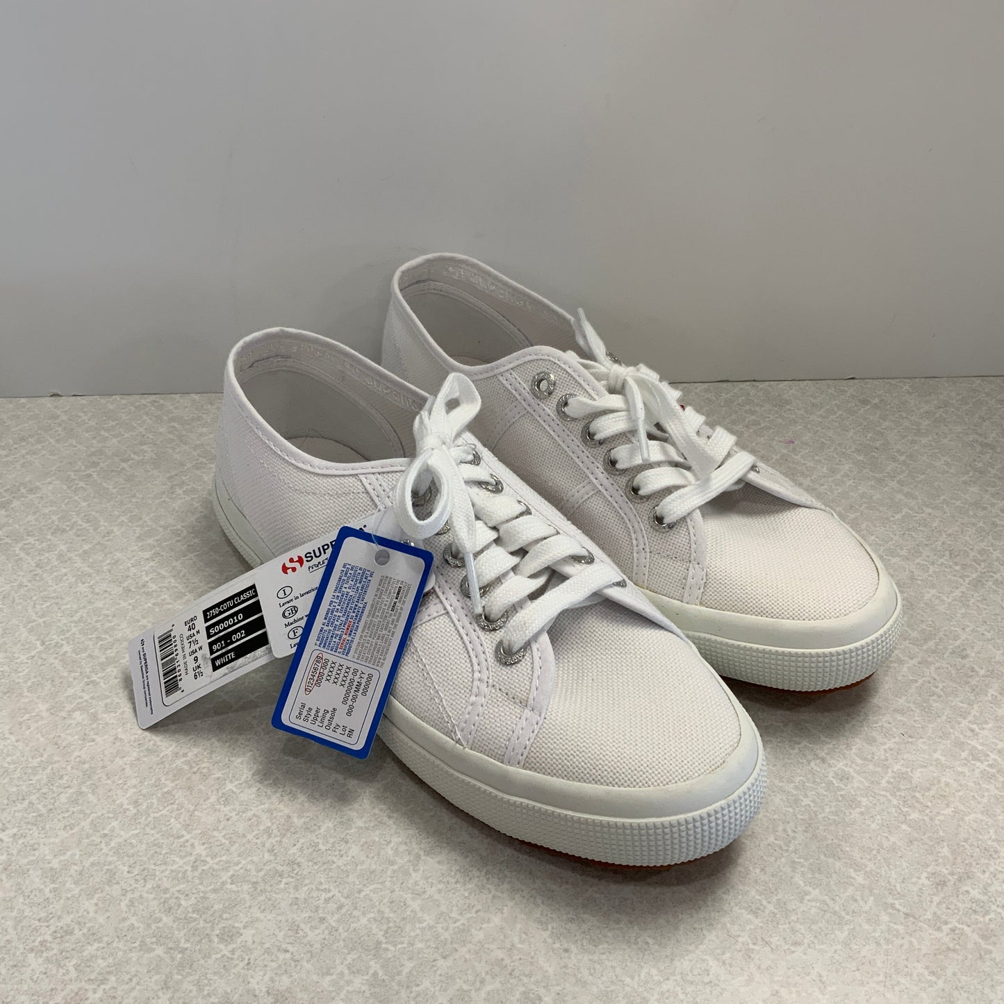 Shoes Sneakers By Superga In White, Size: 9