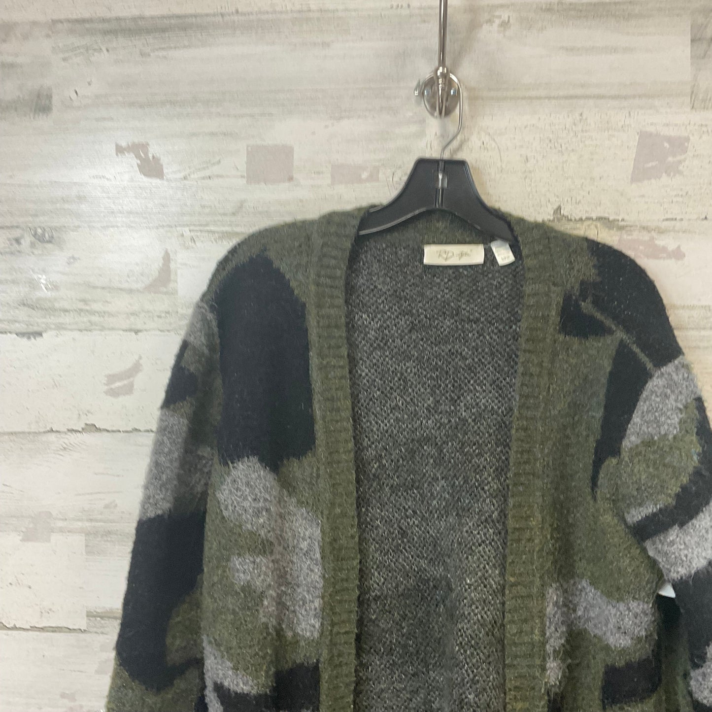 Sweater Cardigan By Rd Style In Camouflage Print, Size: S