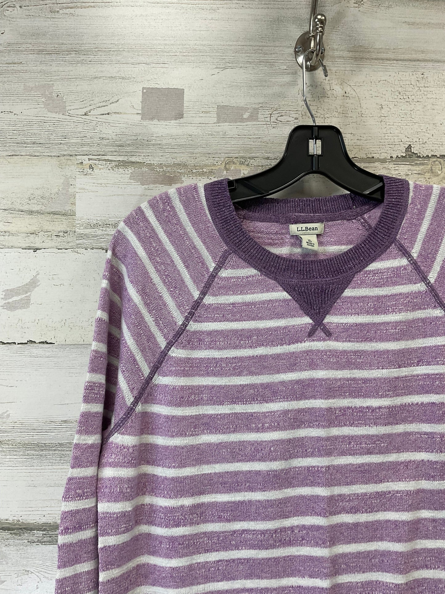 Top Long Sleeve By L.l. Bean In Purple, Size: M