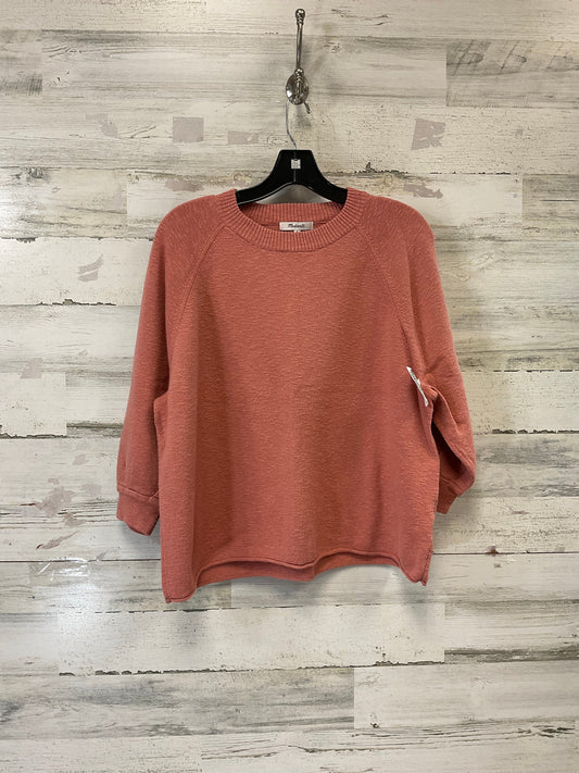 Top 3/4 Sleeve By Madewell In Orange, Size: M