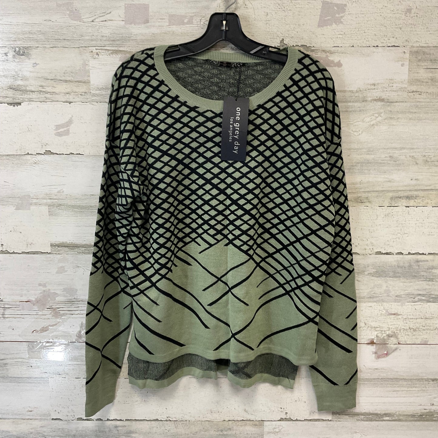 Top Long Sleeve By ONE GREY DAY In Green, Size: L