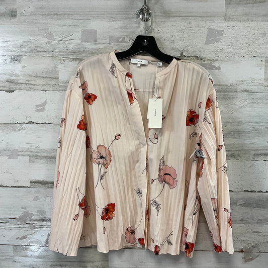 Blouse Long Sleeve By Vince In Pink, Size: M