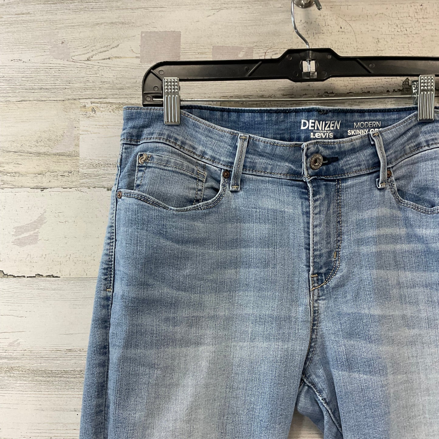 Jeans Skinny By Levis In Blue Denim, Size: 12