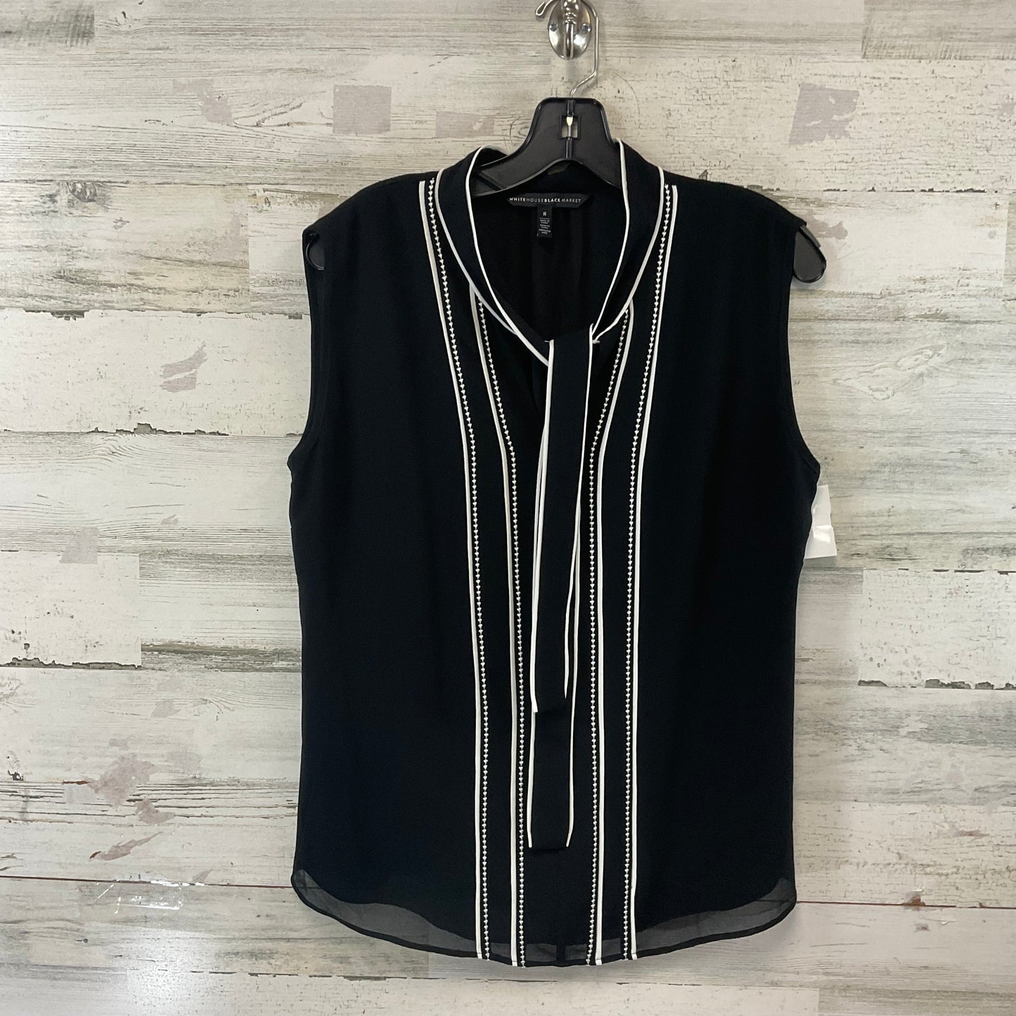 Blouse Sleeveless By White House Black Market In Black, Size: M