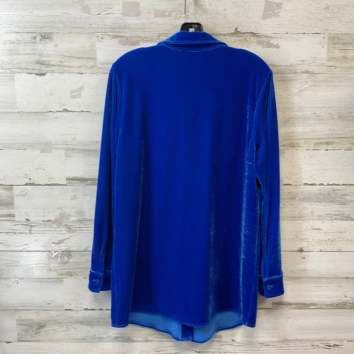 Blouse Long Sleeve By Soft Surroundings In Blue, Size: M