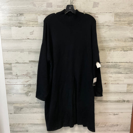 Tunic Long Sleeve By Eloquii In Black, Size: 3x