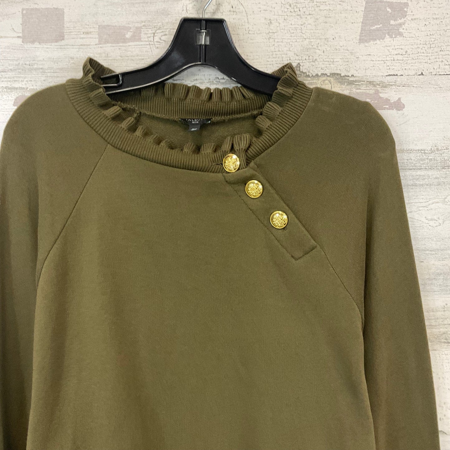 Top Long Sleeve By Talbots In Green, Size: Xlp