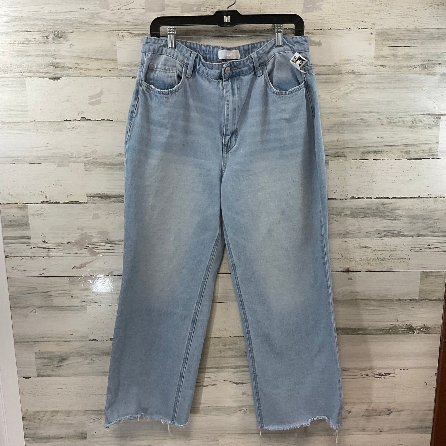 Jeans Straight By Vervet In Blue Denim, Size: 14