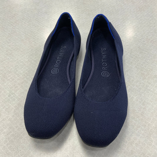 Shoes Flats By Rothys In Navy, Size: 9.5