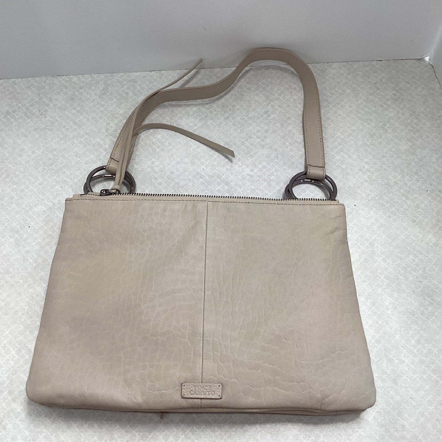 Handbag Leather By Vince Camuto, Size: Medium