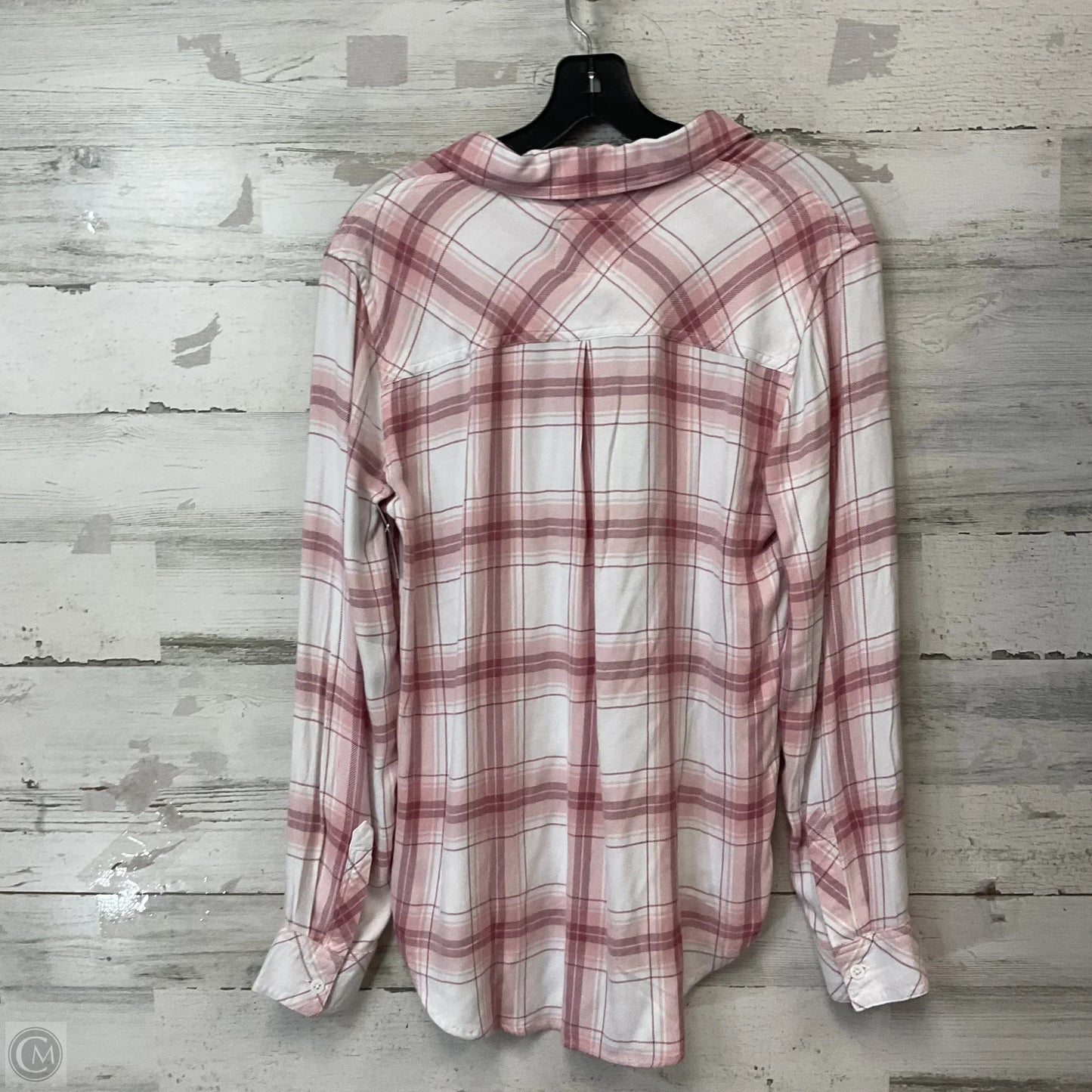 Blouse Long Sleeve By Rails In Pink, Size: S