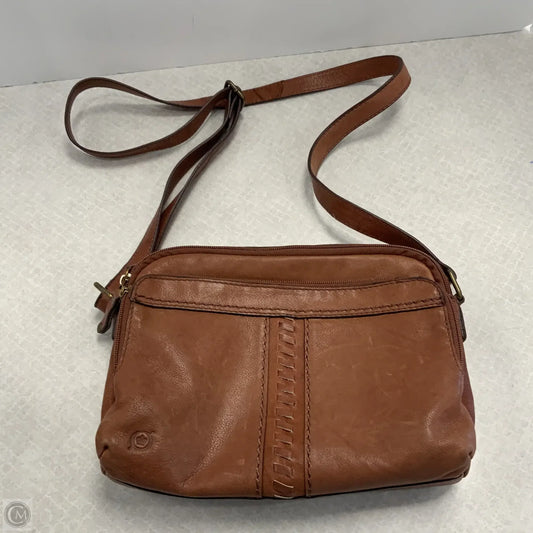 Crossbody Leather By Born, Size: Medium