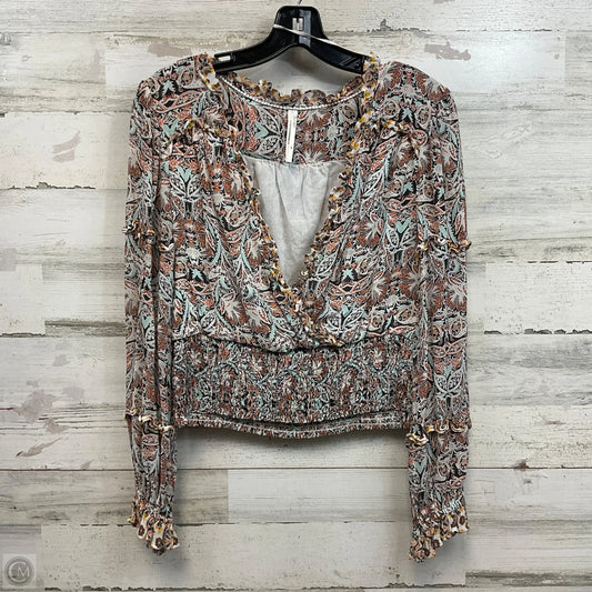 Top Long Sleeve By Anthropologie In White, Size: Mp