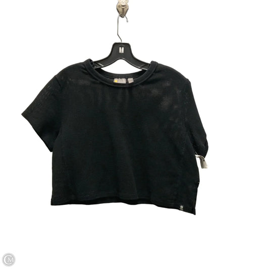 Athletic Top Short Sleeve By Zella In Black, Size: S