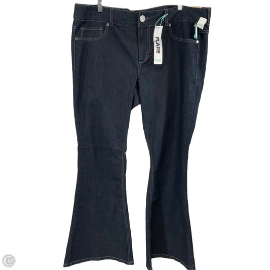 Jeans Flared By Maurices In Blue Denim, Size: 20