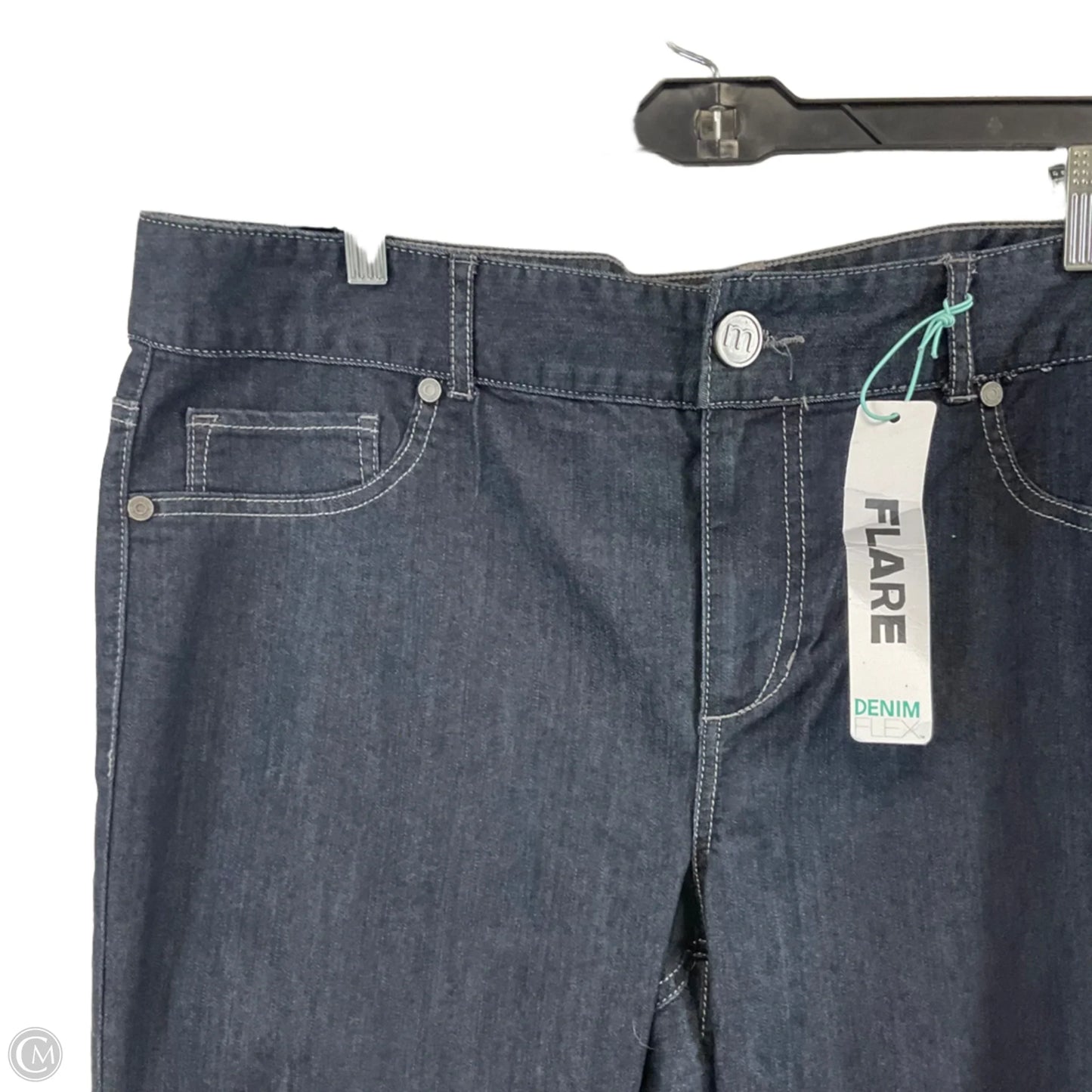 Jeans Flared By Maurices In Blue Denim, Size: 20