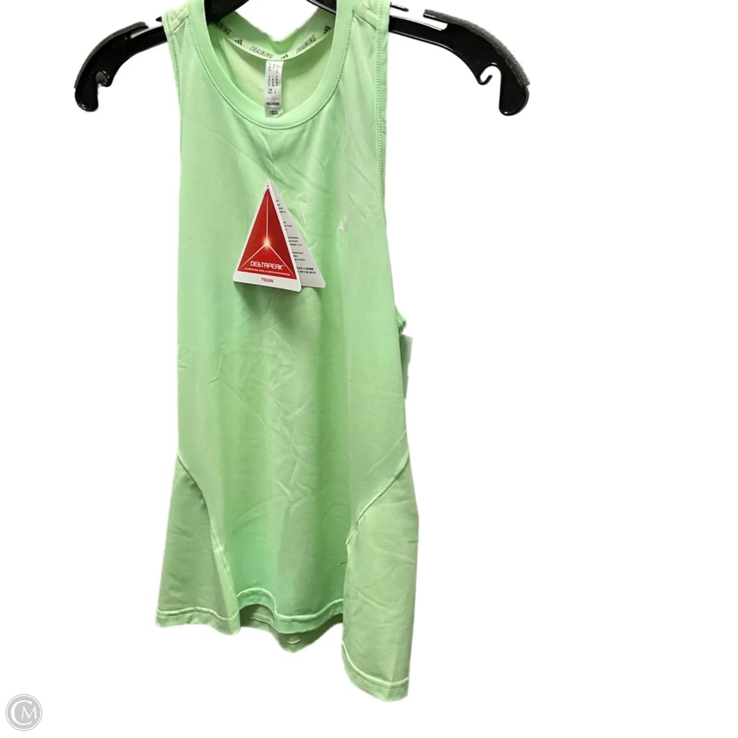 Athletic Tank Top By Adidas In Green, Size: Xs
